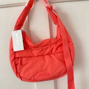 Athleta Vibrant Coral Shoulder Bag